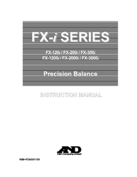 Thumbnail of document Manual - FX-i Series Precision Balance